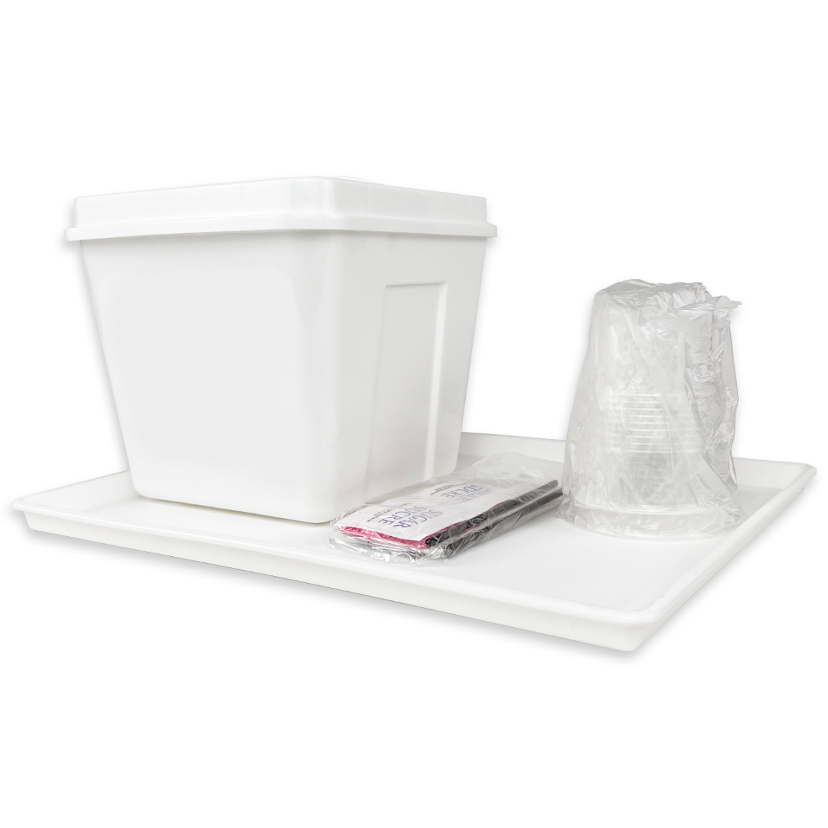 Ice Buckets & Amenity Trays White
