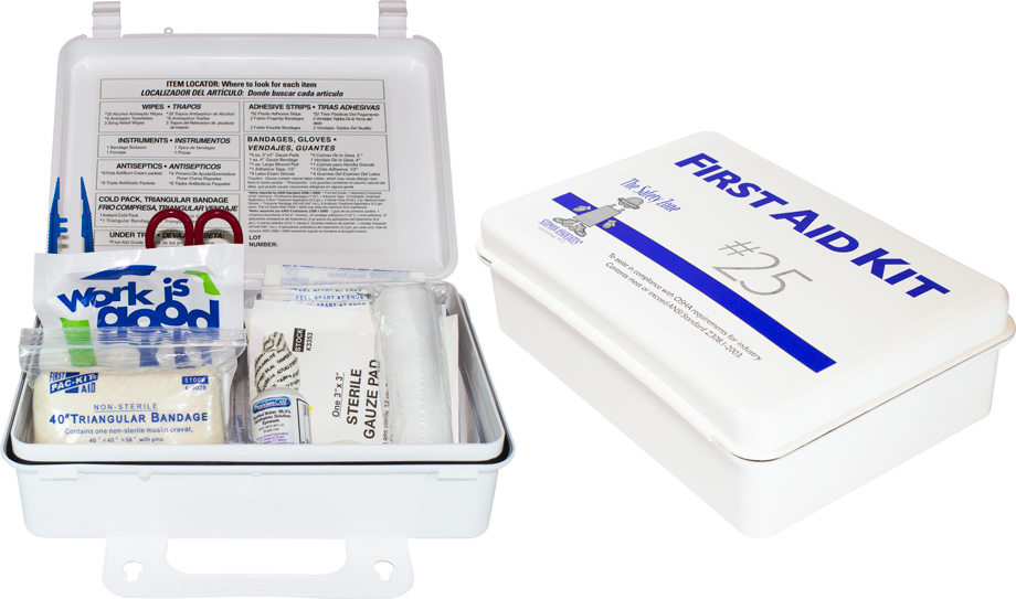 Bulk First Aid Kit, Plastic, 25 Person Kit