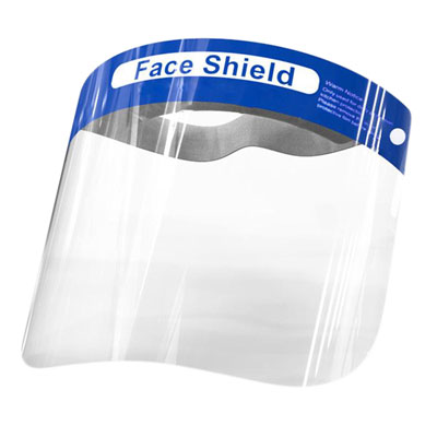 Thermoplastic Protective Face Shields, Pack of 10