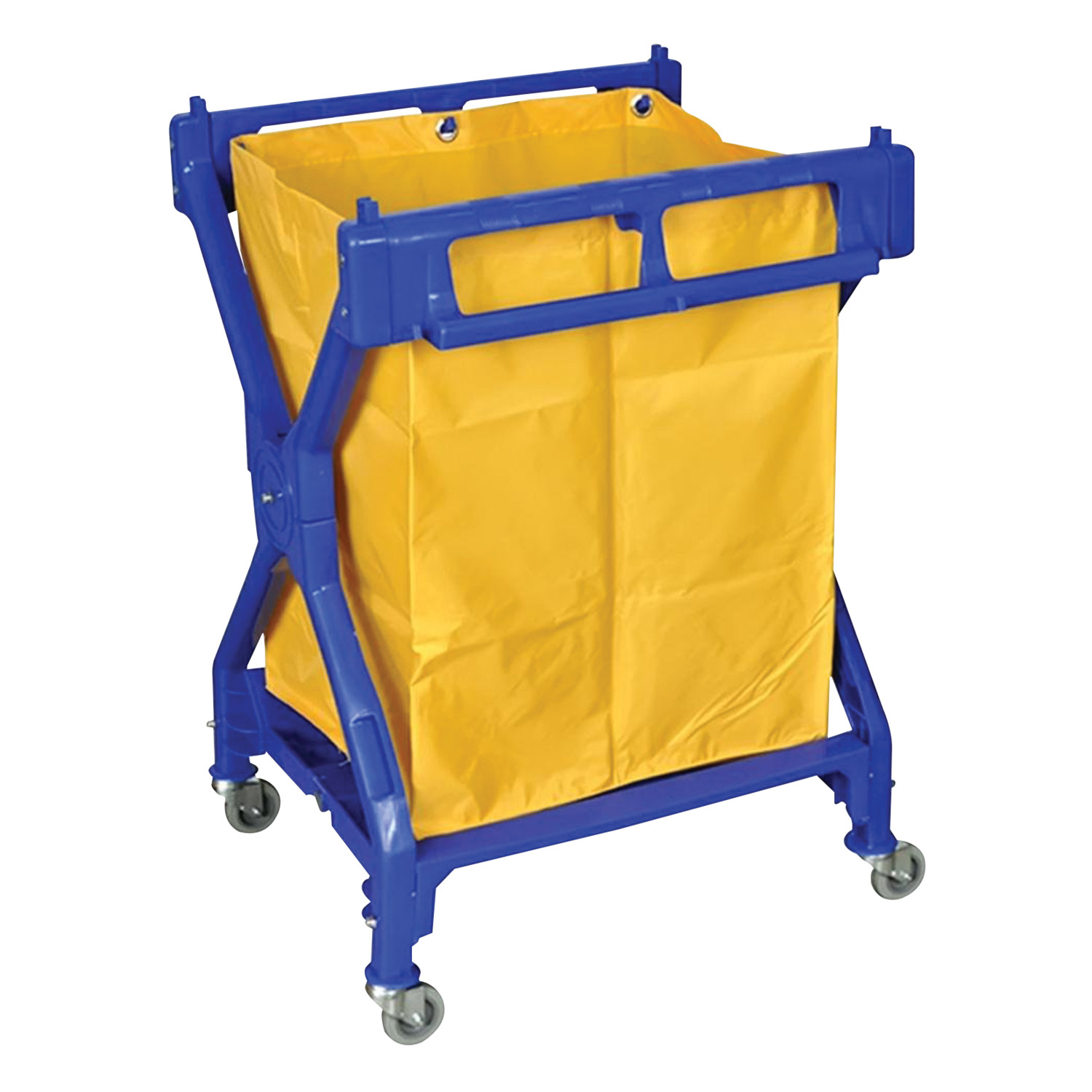 Amtex Folding Laundry Cart with Bag, 43.3"x7"x25.9"