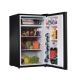 Tatung/Triview Refrigerator, w/ Freezer, 3.5 Cu ft, Black*