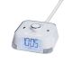 CubieTime 2.0 Single Day Alarm Clock, 2 USB & 2 Outlets, White