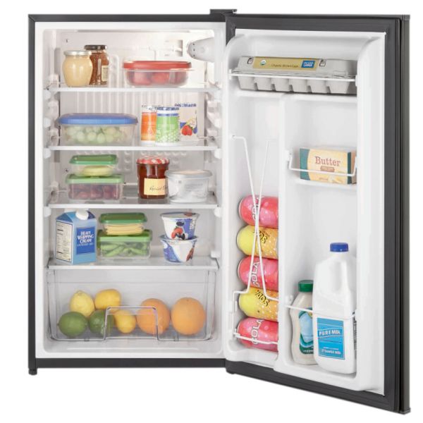 Vertex Refrigerator, No Freezer, 3.3 Cuft, Black
