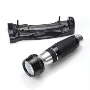 Registry Wall Mount Flashlight, Black/Chrome