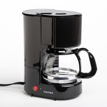 Vertex, 4 Cup Coffee Maker, Black, Auto-Off