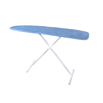 White, Hotel Ironing Board, 53"x13", w/ Blue Cover, Vertex 4/CS