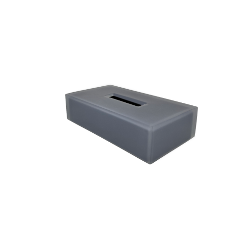 Smoke Rectangular Tissue Box Cover, 8/CS