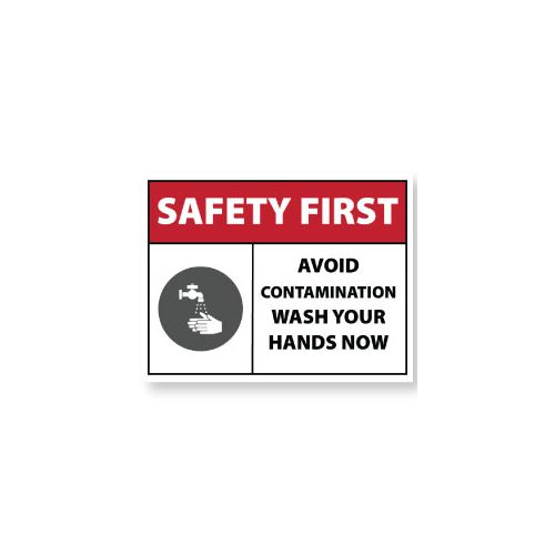 Restroom Decal, Remember To Wash Your Hands, Vinyl, 8.5"x11"