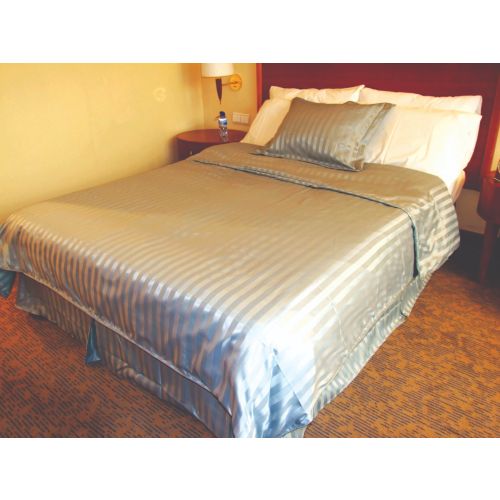 CLOSEOUT Duvet Cover, Aqua Poly Stripe, Full