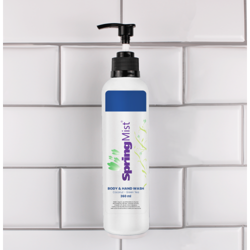 EcoPro Spring Mist, 360 ml Hand & Body Wash Pump Bottles, 24/CS