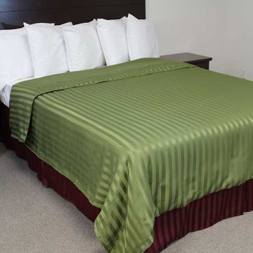 SPECIAL Duvet Cover, Olive Poly Stripe, Queen 90x95