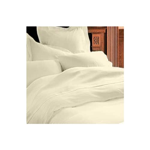 Beige, Platinum T250 Sheet, 1" Striped, 90x115, Queen, Flat