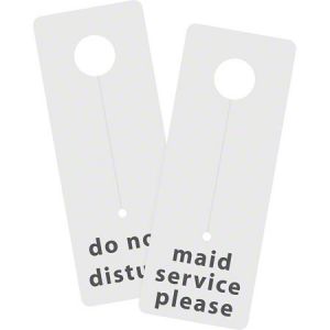 Do Not Disturb/Maid Service Please, Doorknob Hanger, 100 CT
