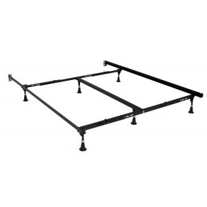 Hollywood Bed, Frame, Lev-R-Lock, 7.5, Queen-All King, 6 Leg, Glide