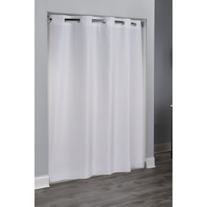 Shower Curtain, Hookless, Plainweave, 71x74, White