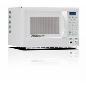 MicroFridge Microwave, 0.9 Cuft, 850W, 2 USBs & 1 Outlet, White