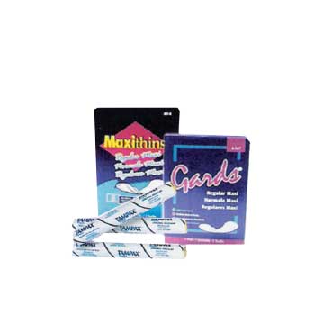 Maxithins Vended Maxi Sanitary Napkin Pads, 250/CS